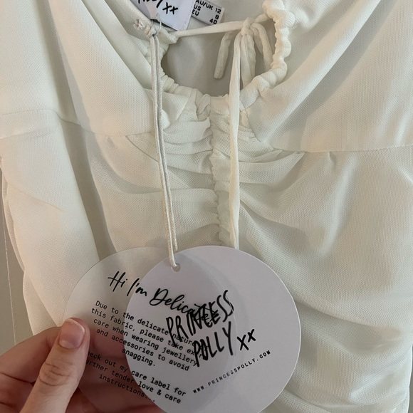 NWT Princess Polly White Mini Dress - Picture 3 of 3